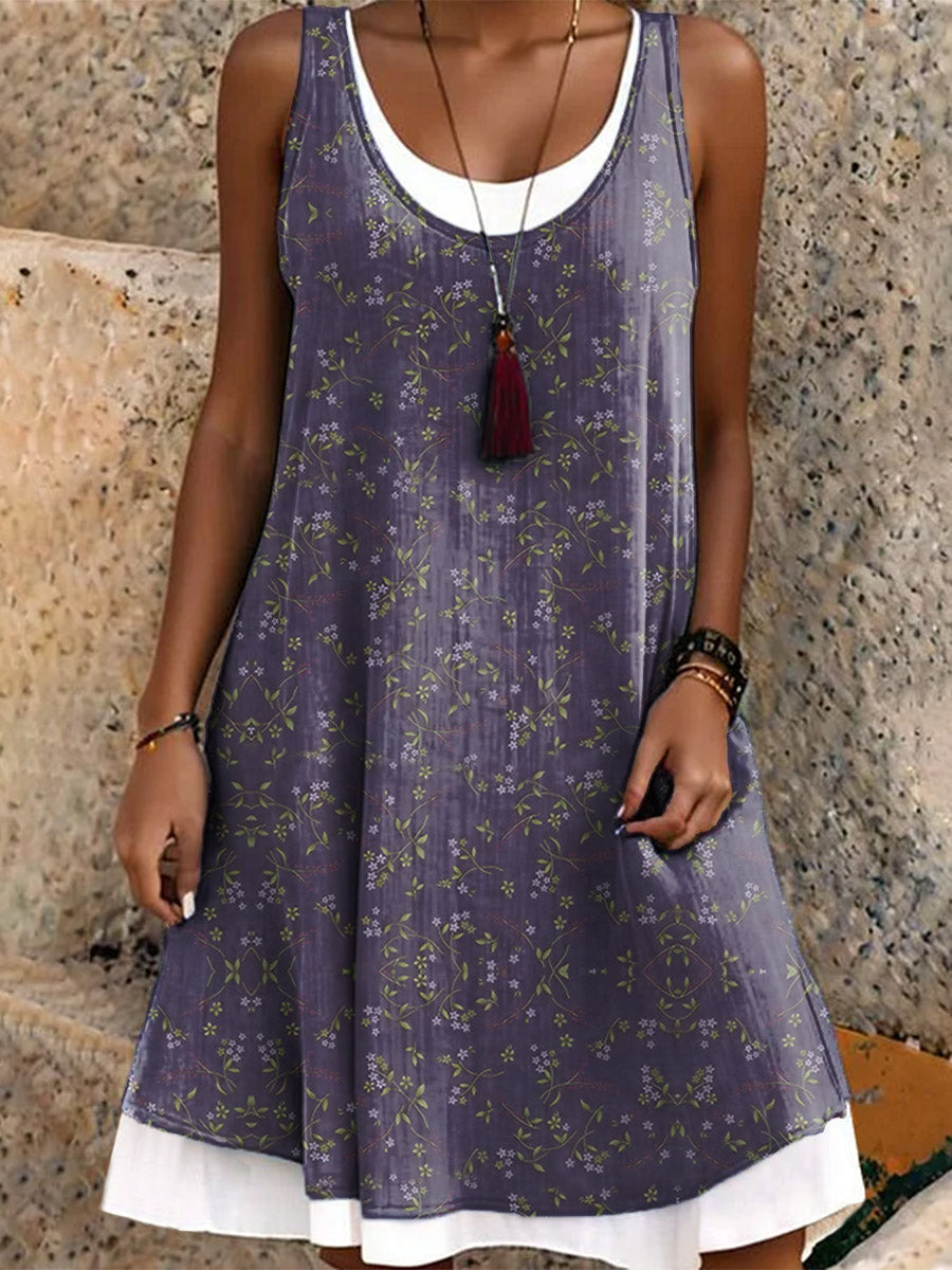 Women's Floral Pattern Art Print Dresses