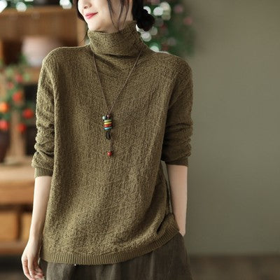 Jacquard Turtleneck Sweater