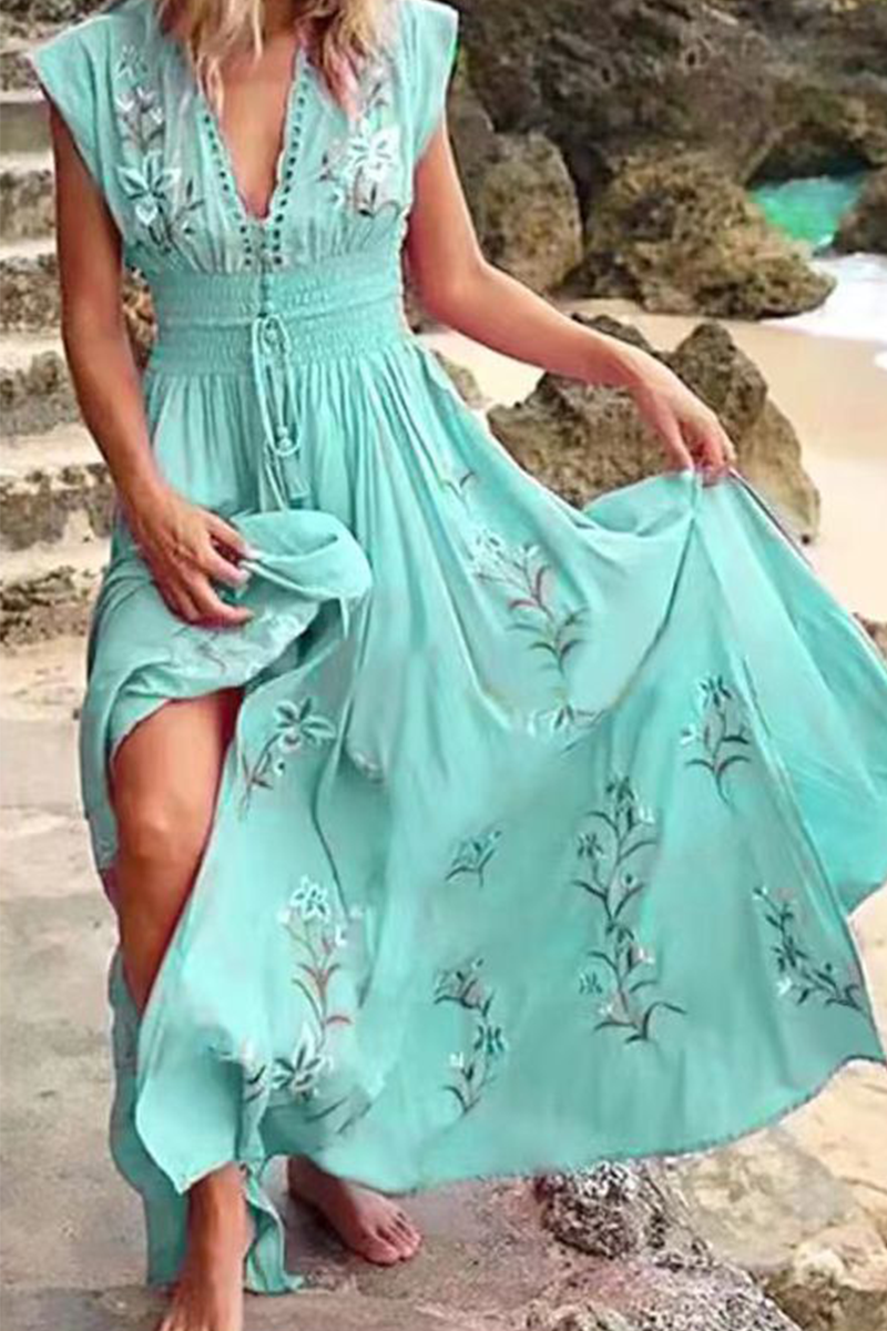 V Neck Cake Dresses(4 Colors)