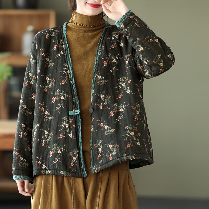 Autumn Winter Loose Thick Cotton Coat