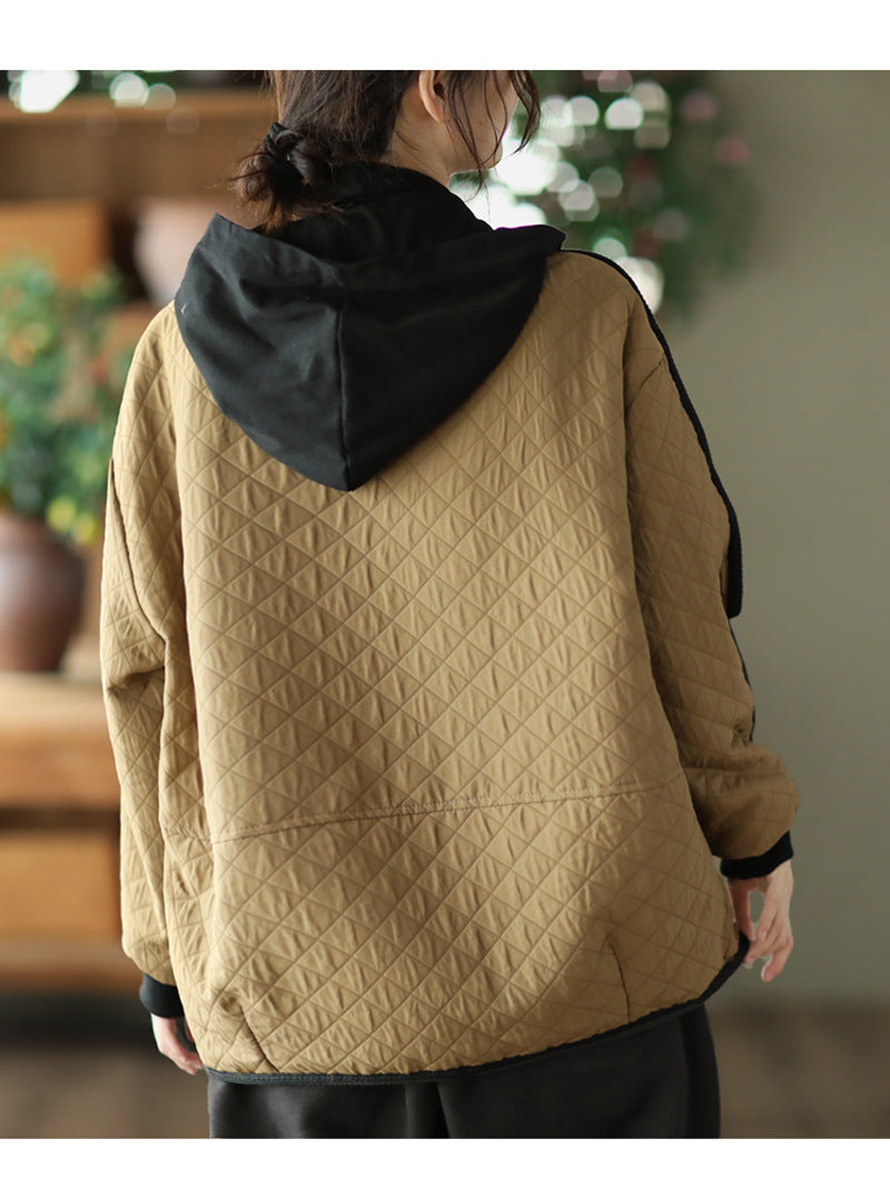 Retro Double Breasted Fake Two Piece Coat