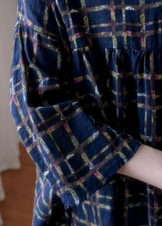 Simple V Neck Summer Shirts Ideas Blue Plaid Top