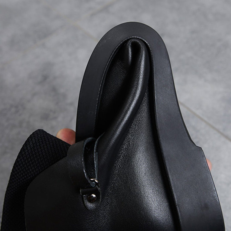 Cozy Leather Paneled Flats Martin Boots