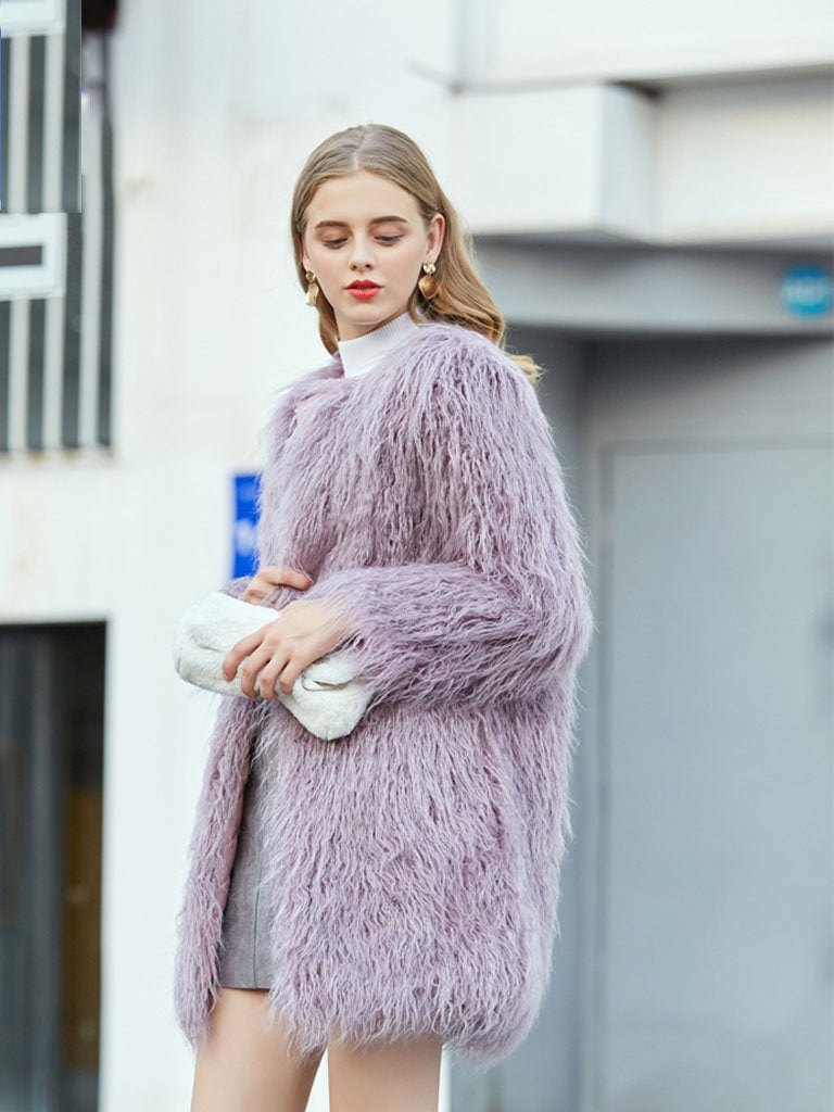 Faux Fur Long Coat Winter Coat