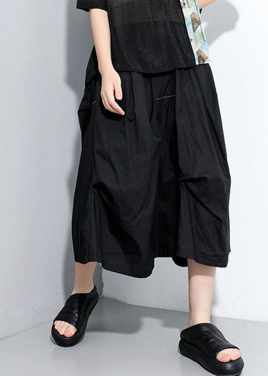 Asymmetrical Patchwork a Line Skirts Spring