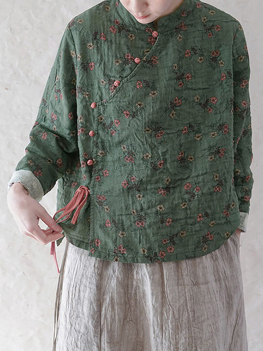 - 100% Cotton Retro Lace-up Sweatshirt
