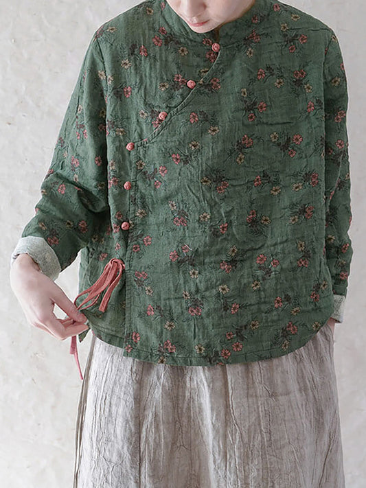 - 100% Cotton Retro Lace-up Sweatshirt