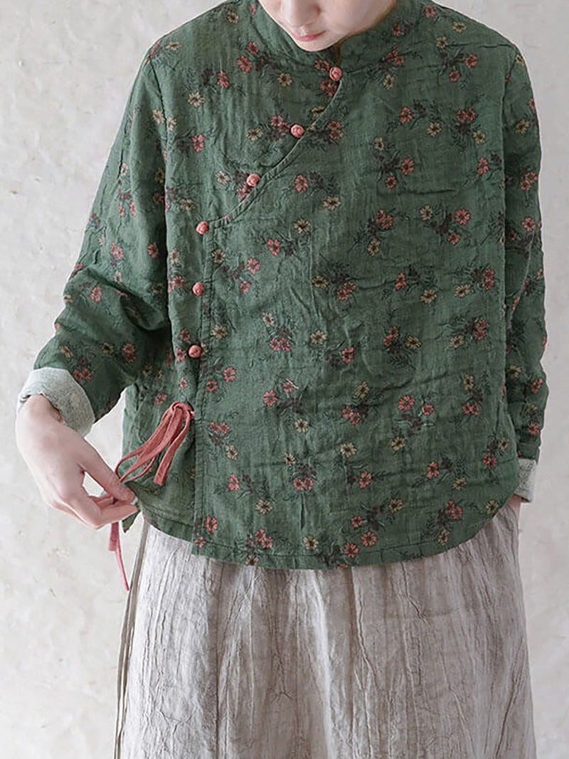 - 100% Cotton Retro Lace-up Sweatshirt