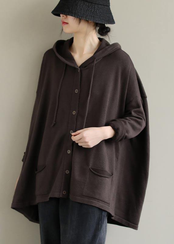 Diy Hooded Cinched Spring Clothes for Pattern Chocolate Top