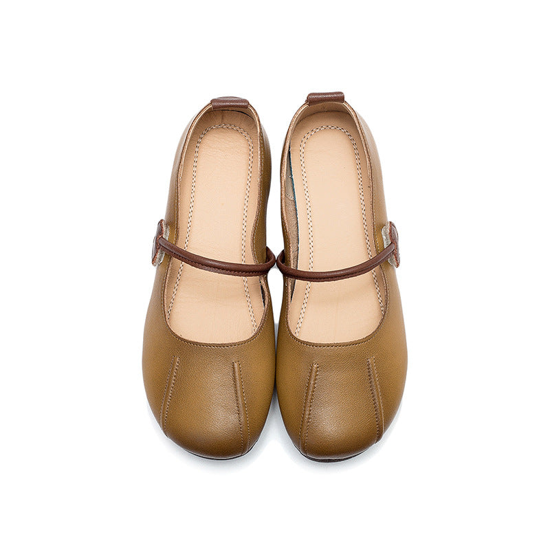 Spring Summer Retro Leather Shoes
