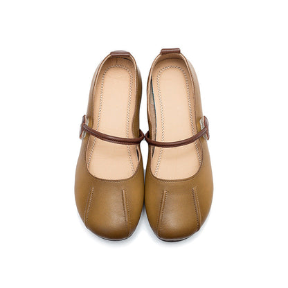 Spring Summer Retro Leather Shoes
