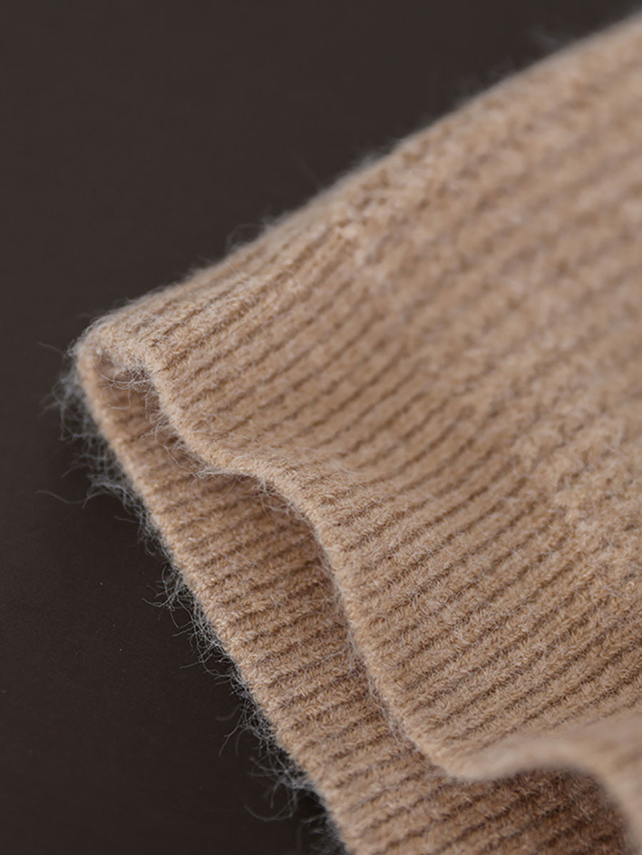 Winter Spliced Knitted Loose Sweater