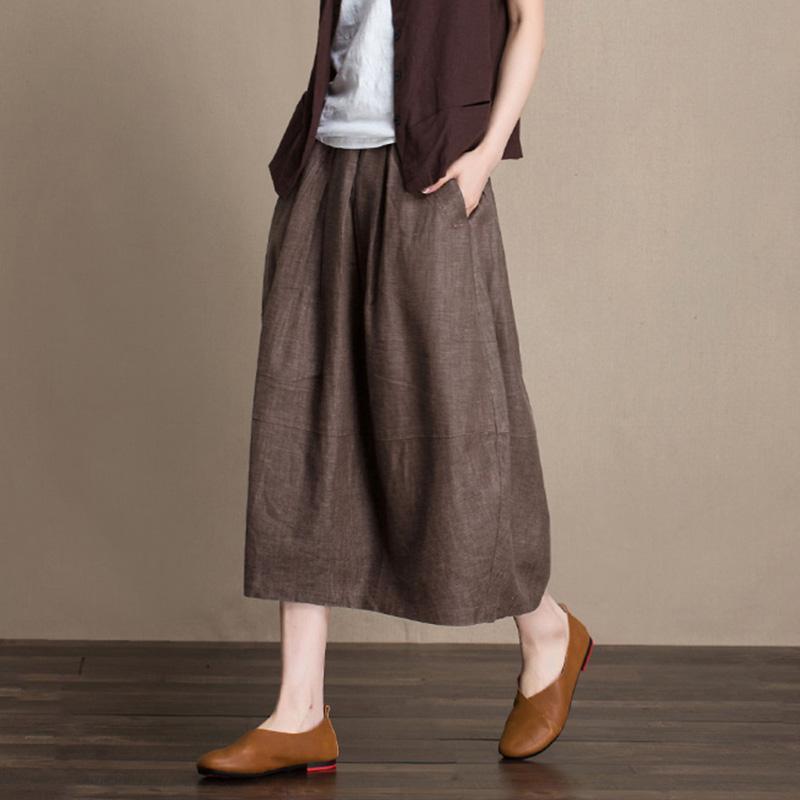 Cozy Linen Flower Skirt