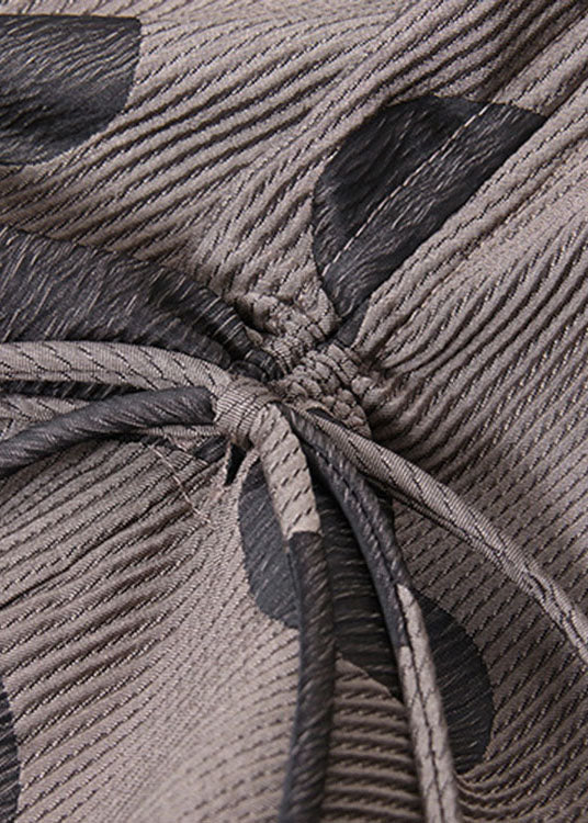 Simple Drawstring Print Warm Fleece Skirts Winter