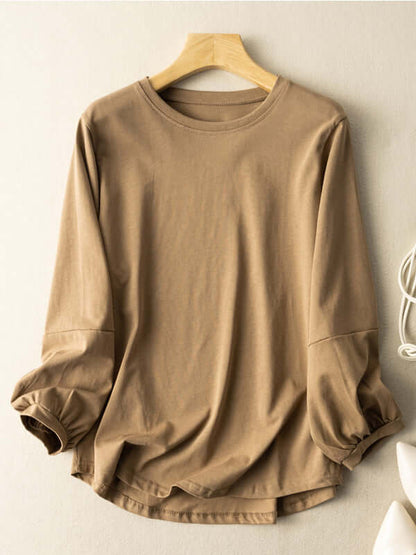 100% Natural Material Loose Bottoming Shirt