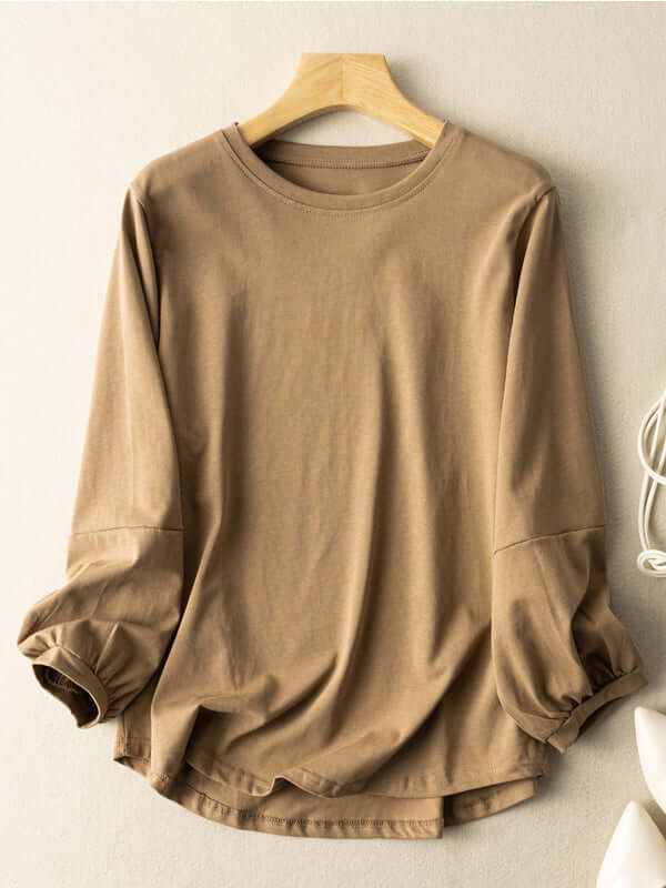 100% Natural Material Loose Bottoming Shirt