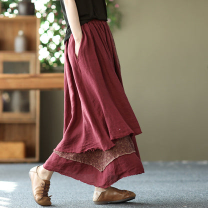 Heavy Industry Irregular Print Skirt