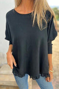 Rocio® | Sweater Loose Lace knit sweater with a casual cut