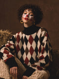 Halloween Pokers Inspired Colorblock Comfy Sweater artswardrobe