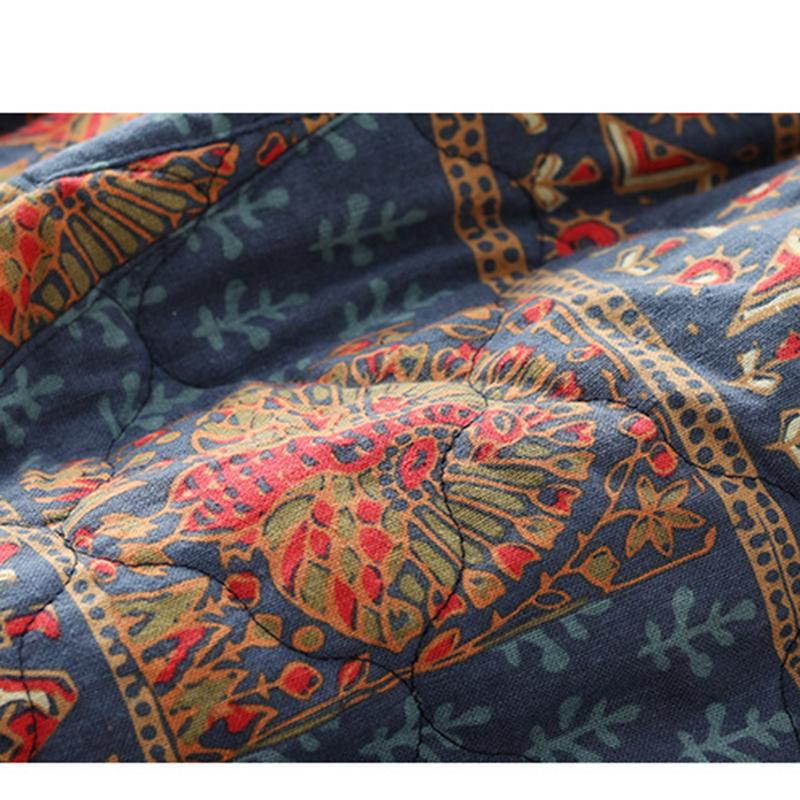 Winter Retro Style Cotton Linen Skirt
