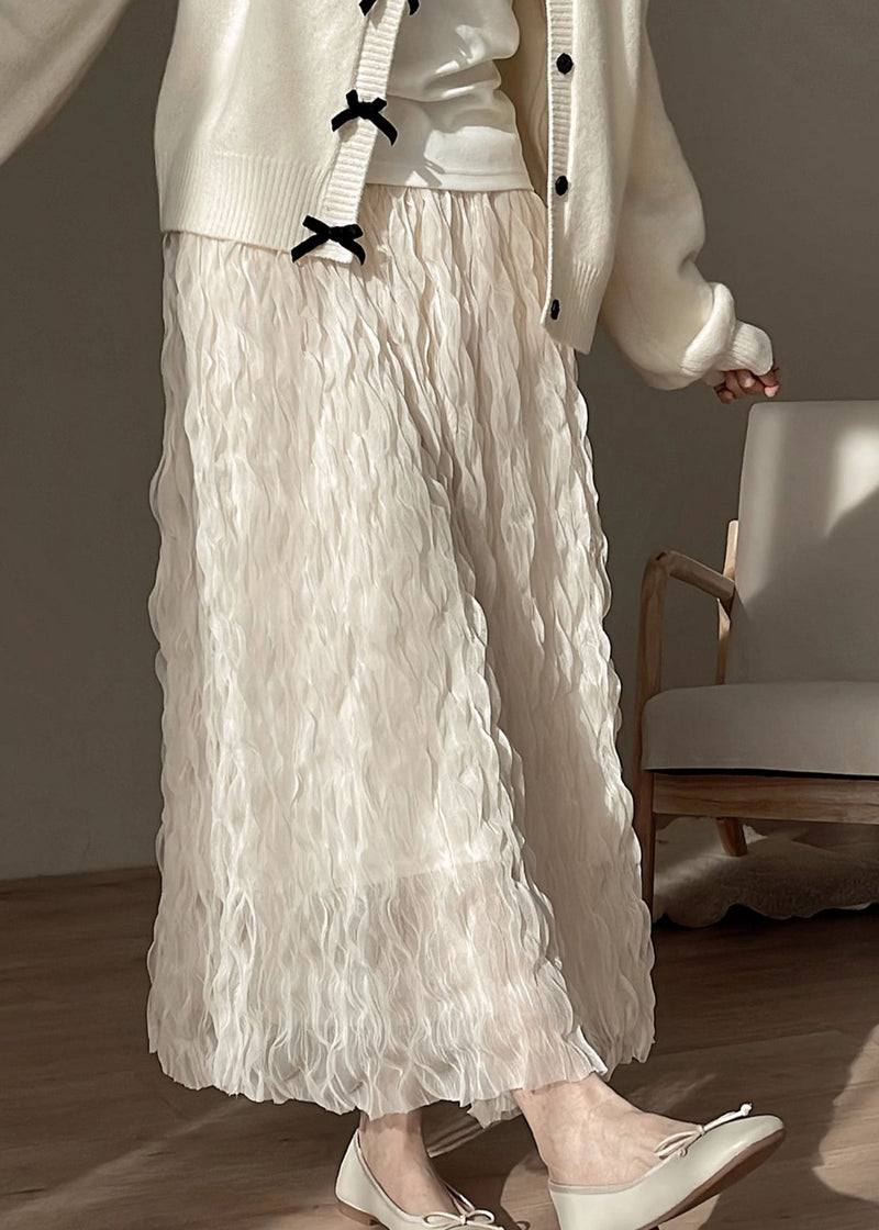 Art Beige Original Design Tulle Skirts Spring