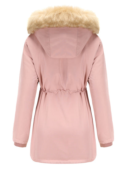 Coat Daily Lamb Wool Fall Winter Regular Midi Length Coat Color Oversized Coat