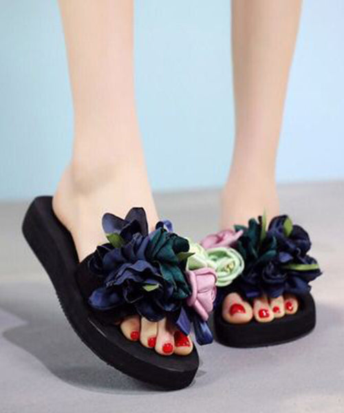 New Vacation Flower Beach Slide Sandals