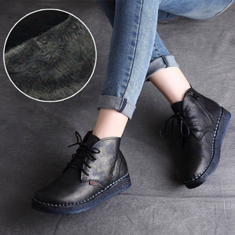 Cozy Autumn Winter Retro Handmade Boots 35-42