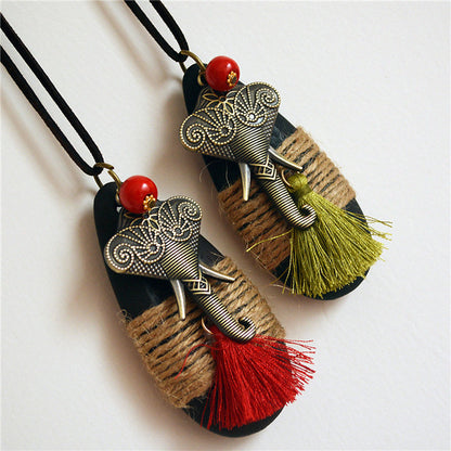 Tassel Necklace Sweater Pendants