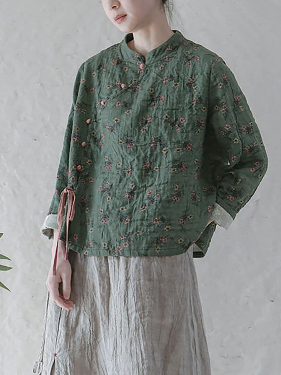 - 100% Cotton Retro Lace-up Sweatshirt
