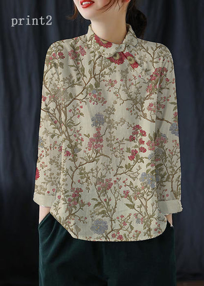 White Clothes Lapel Button Down Spring Blouses