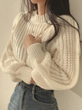 Larissa® | Long sleeve lantern sweater for women