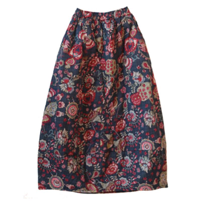 Printed Quilted Skirt