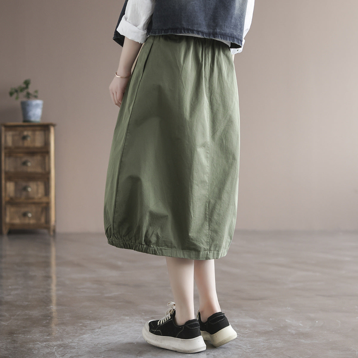 Cozy Cotton Loose Skirt
