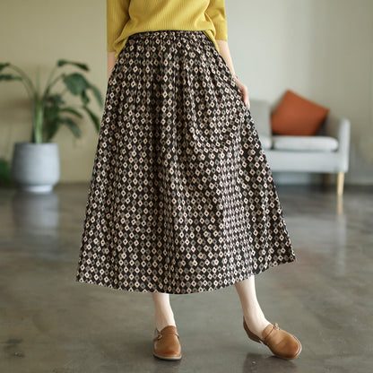 New Retro Elastic Waist Skirt