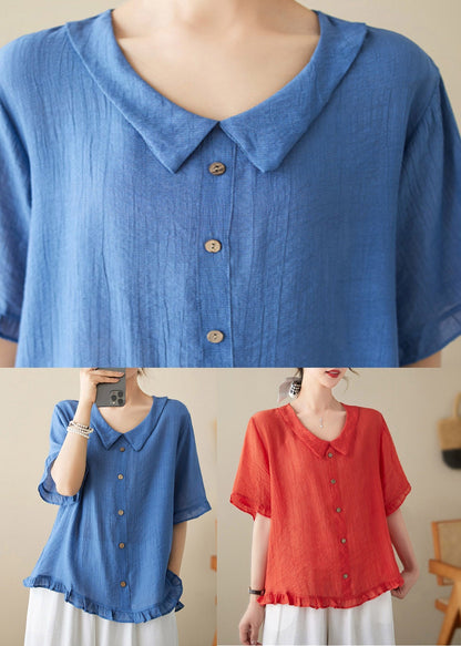 Blue Peter Pan Collar T Skirt Summer