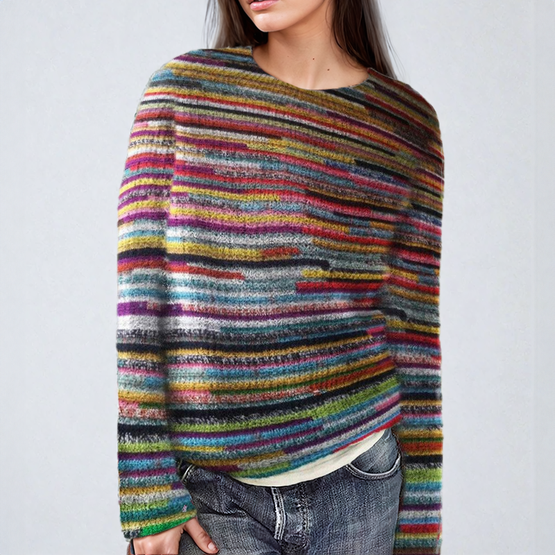 Chloe® | Colorful striped knit sweater