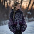 Vintage Tree Of Life Tie-dye Cozy Chunky Sweater artswardrobe