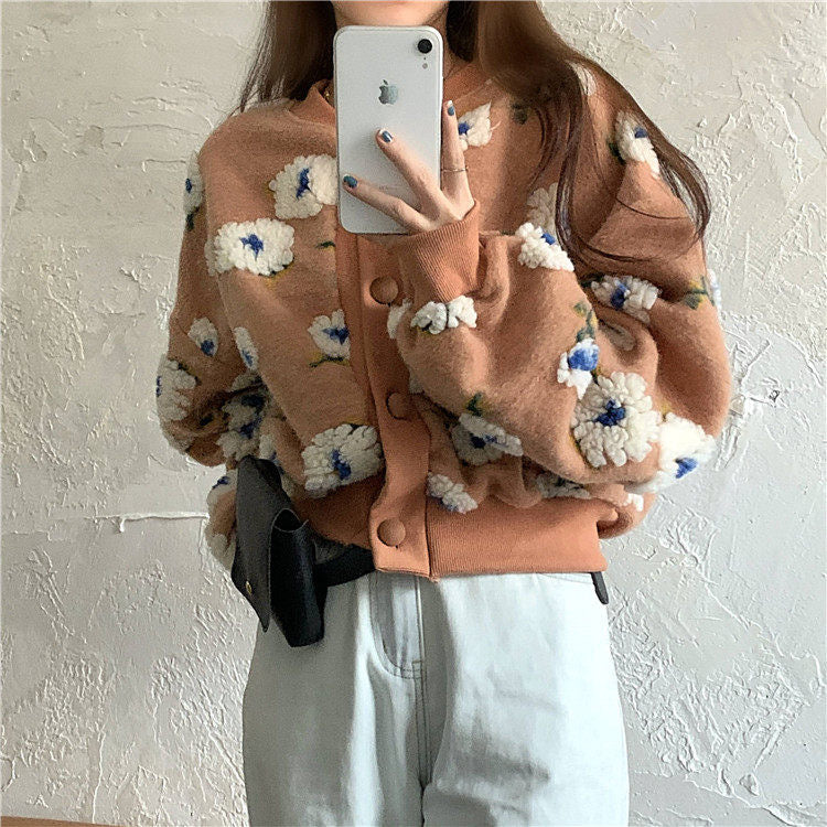 Flowers, Short Coats, Loose Tops 1458