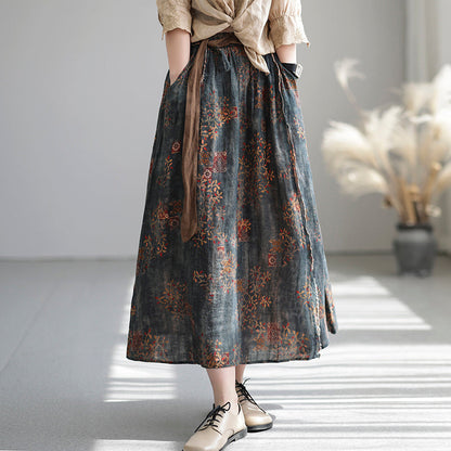 Cozy Linen Skirt
