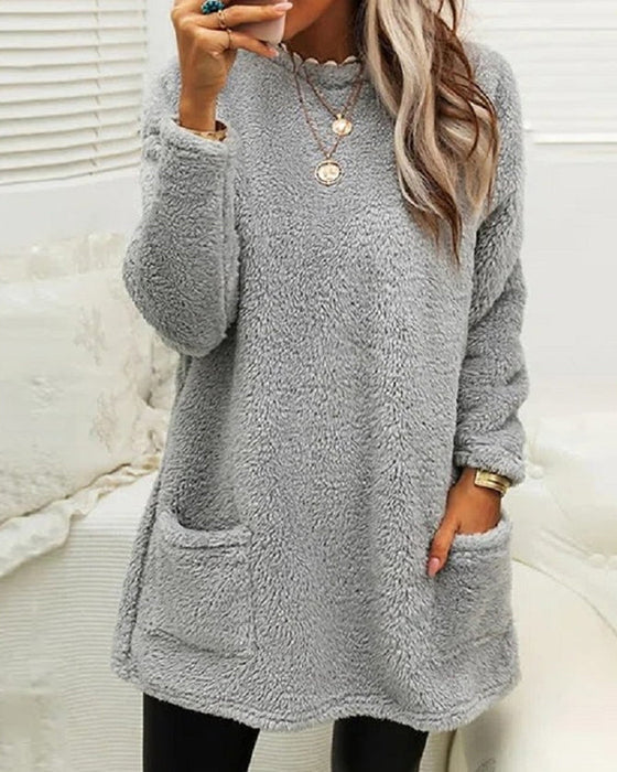 Janine® | Casual women's sweater with pockets