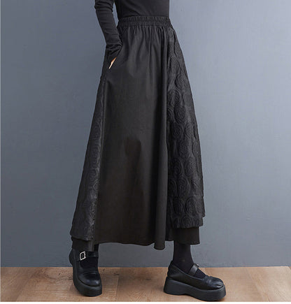 Loose Stitching Design Skirt