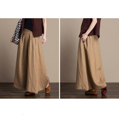 Cozy Linen New Loose Simple Skirt