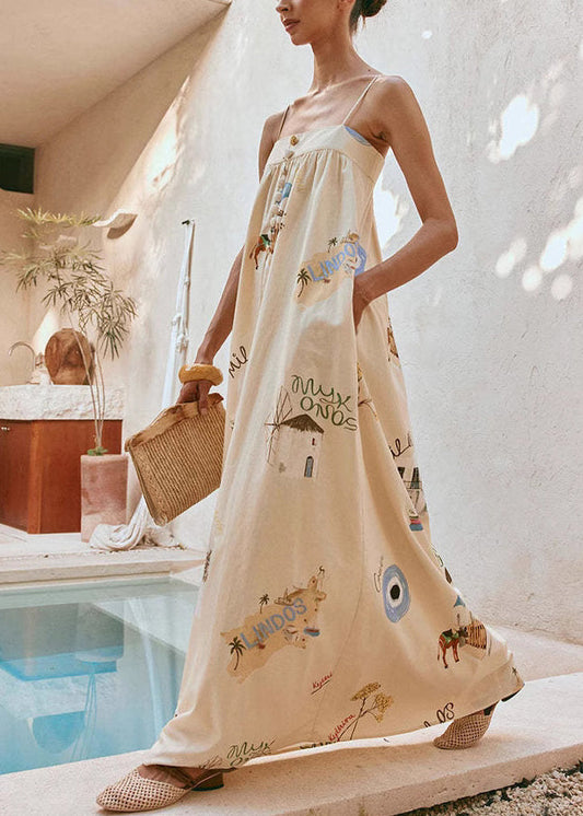 New Camisole Vacation Style Long Dress Summer