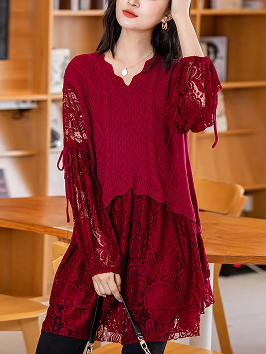 Knitted Lace Dress