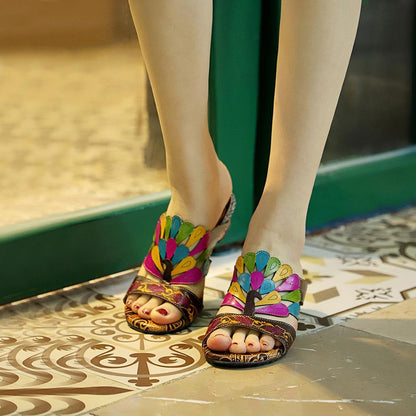Retro Handmade Comfortable Sandals Slippers 36-42