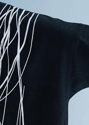 Unique V Neck Baggy Cotton Tunics Tutorials Black Cotton Robes Dress