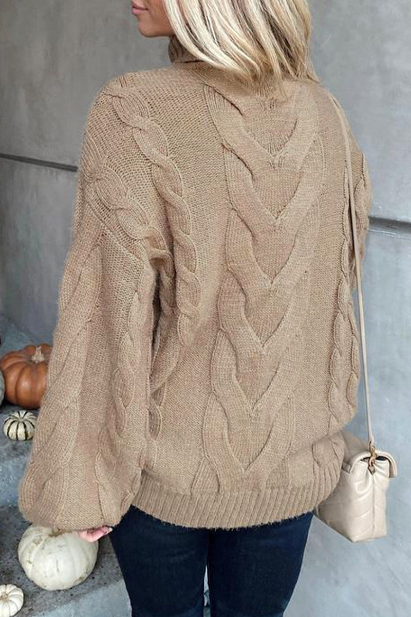 Street Color Turtleneck Sweaters(5 Colors)