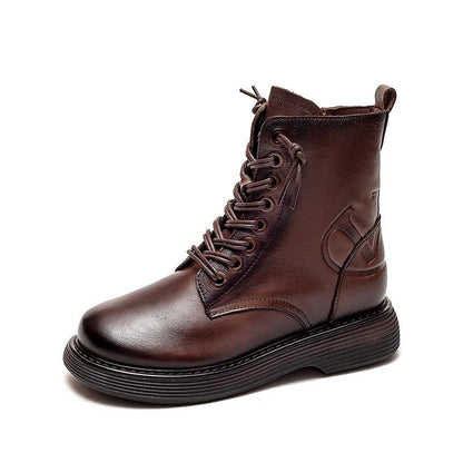 Autumn Winter Retro Leather Boots