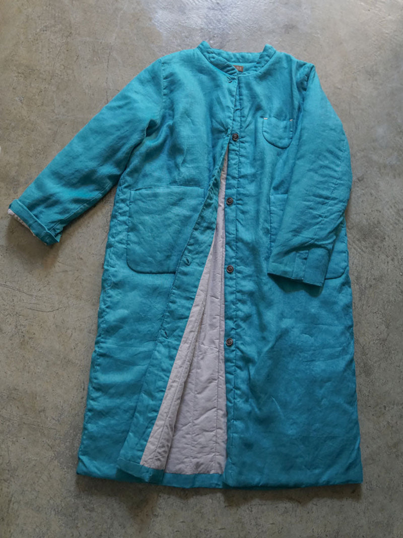 Winter Button Pocket Padded Coat